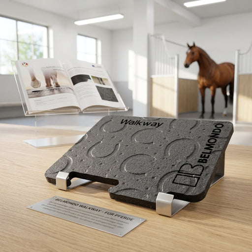 BELMONDO Handmuster Walkway – Gummimatte Stallboden Pferd, Stärke 12 mm, Made in Germany