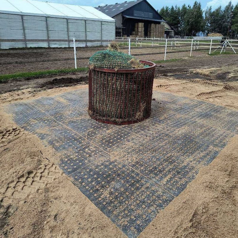 Neuheit! 1 Stück "Clevergrid Twin" Paddockplatte ohne Unterbau - Die XXL Platte für 2 Anwendungen - 1225x756x43 mm