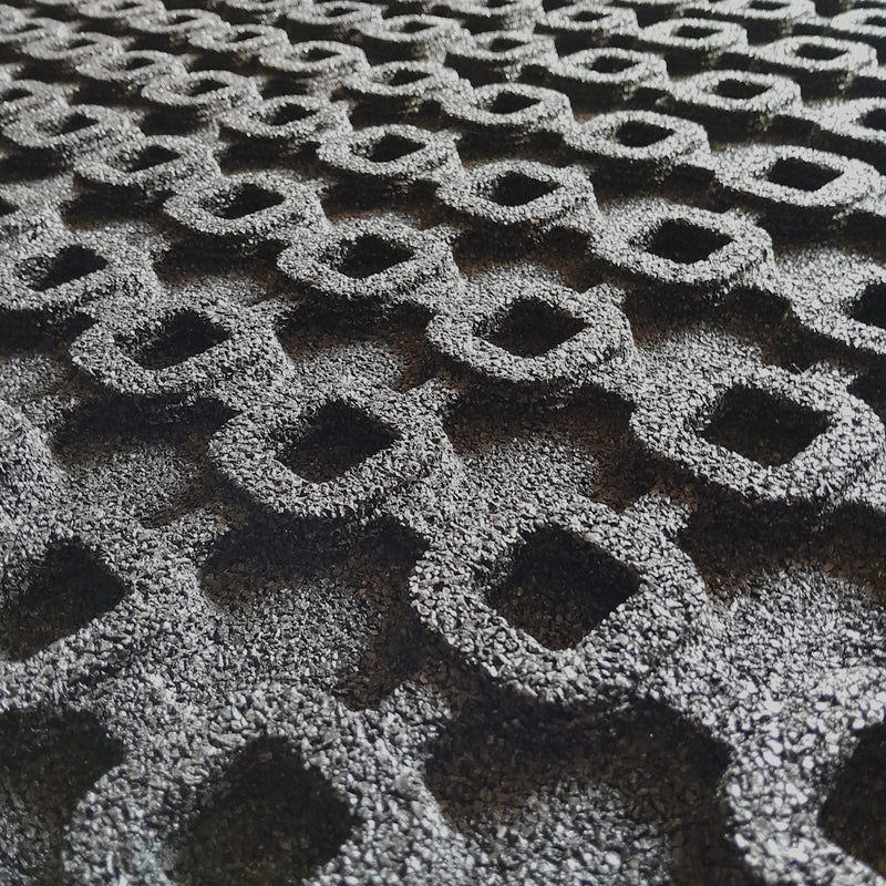 Fitnessmatte - Sportmatte - Bodenschutzmatte 1000x1000x40 mm - Für extreme Belastungen