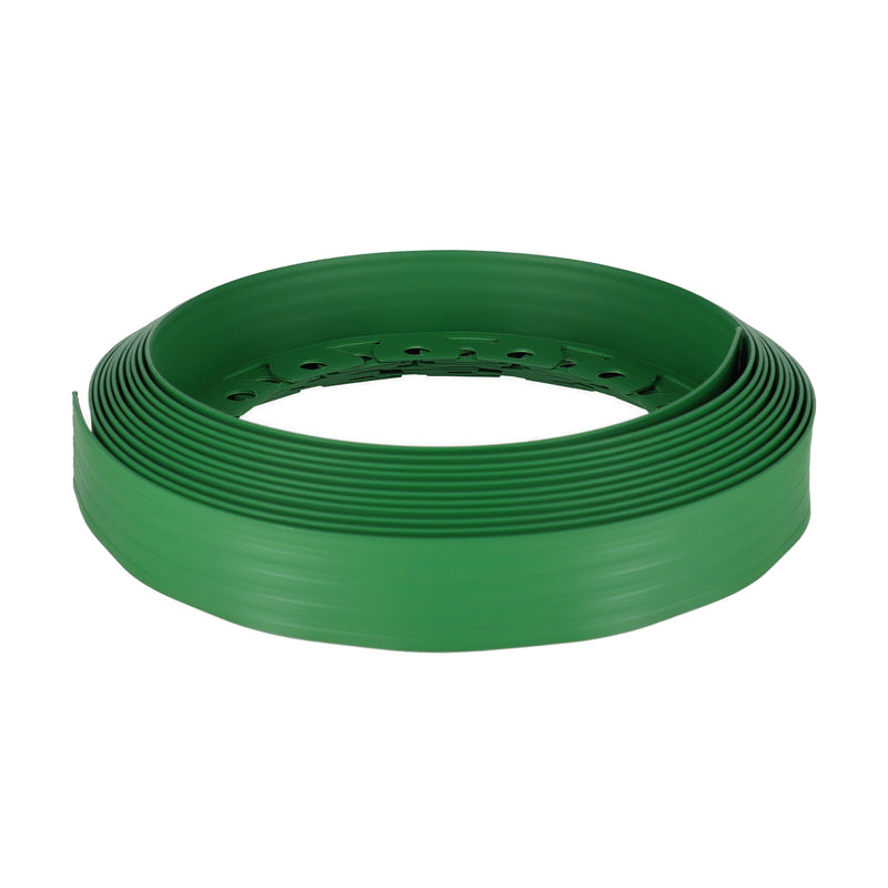 10m Rasenkante Beetumrandung Beeteinfassung Baumring 40 mm hoch inkl. 20 Nägel - Auswahl : Grün, Braun oder Schwarz