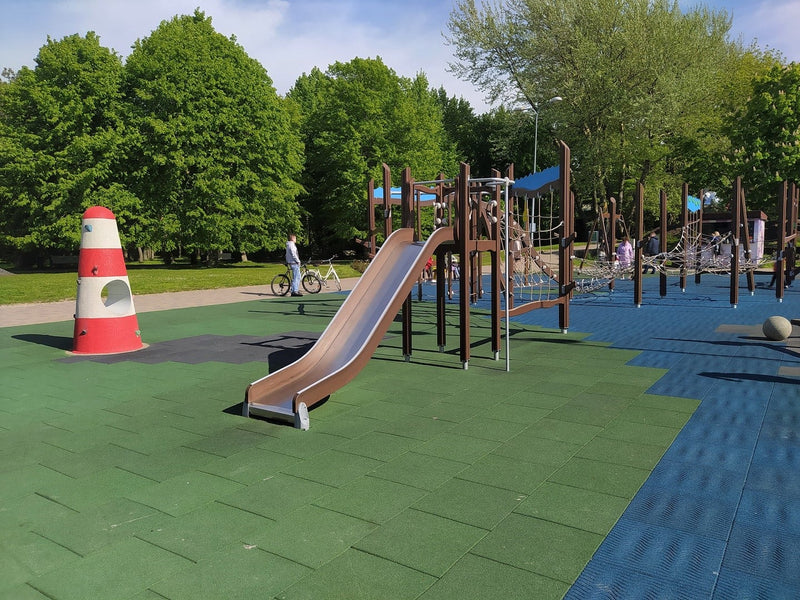 Fallschutzmatten - Fitnessmatten - Spielplatzmatten 500x500x30 mm