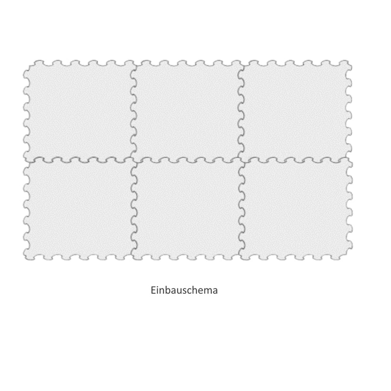 Granulatpuzzlematte Boxenmatte Pferdematte 1040x1040mm, Stärke 22mm